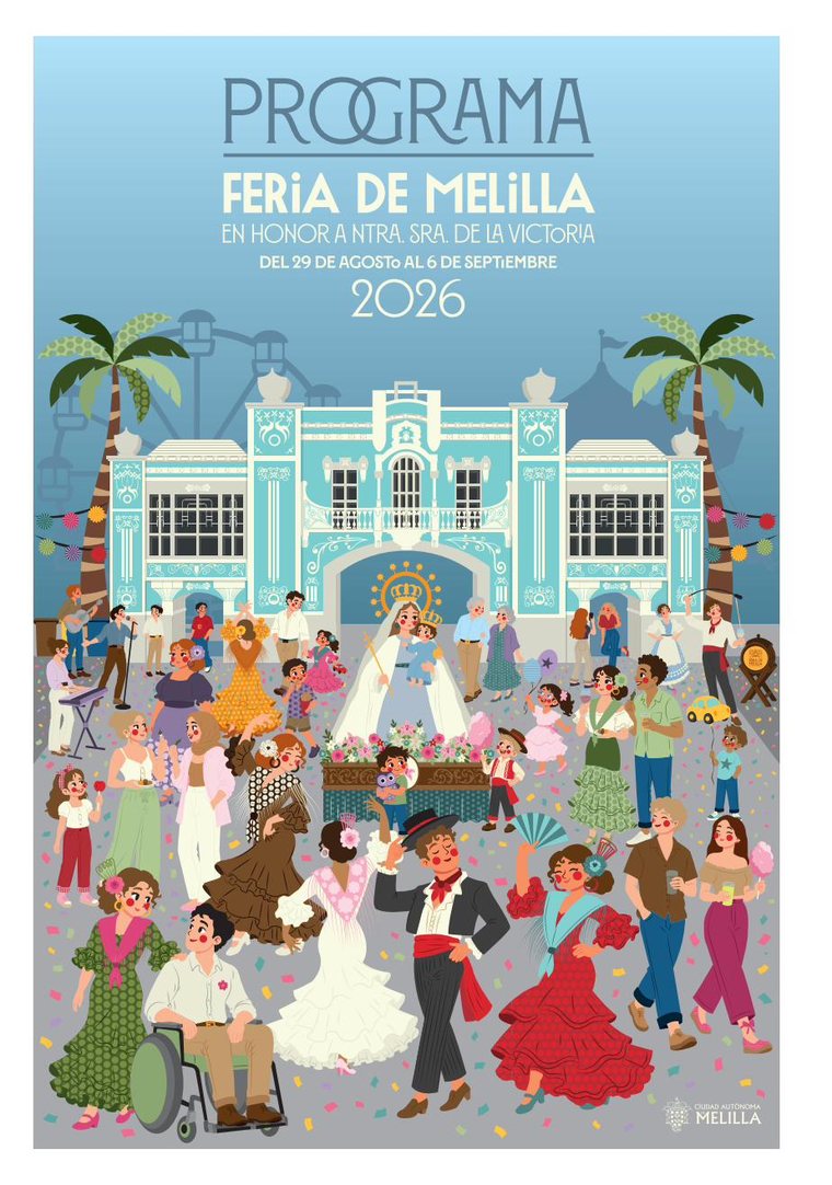 Cartel oficial de la Feria de Melilla 2026