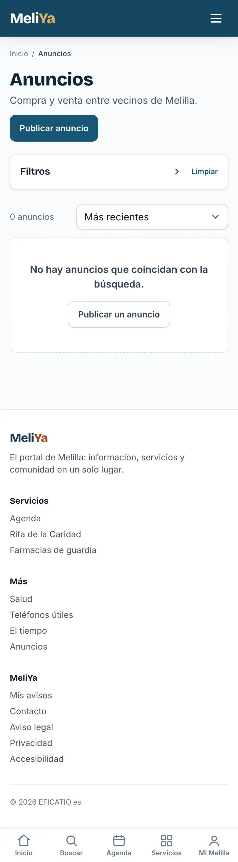 Tablón de anuncios