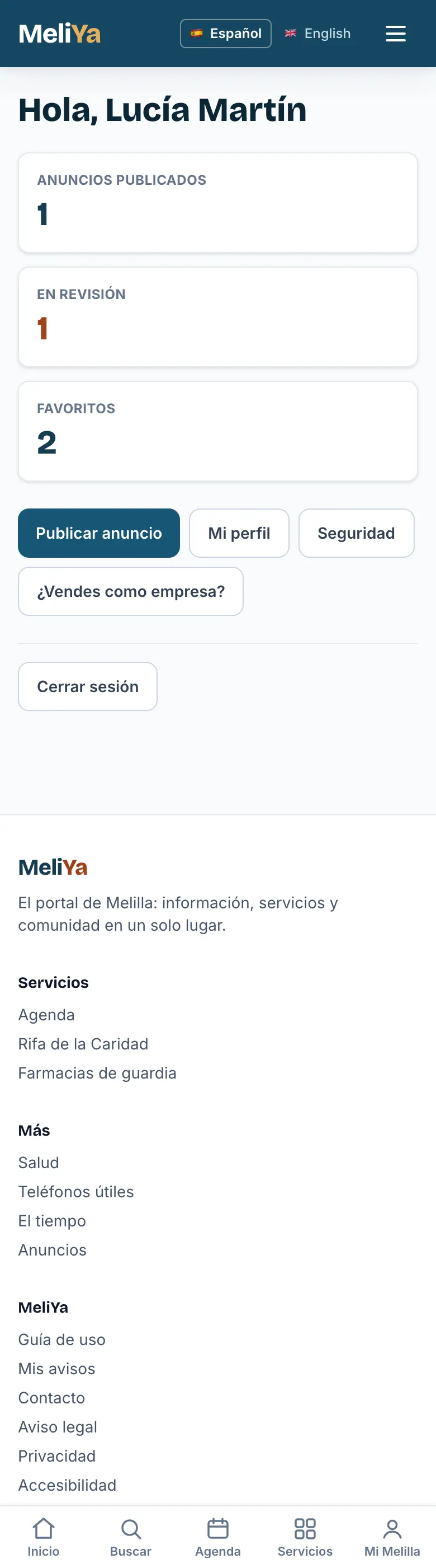 Mi cuenta