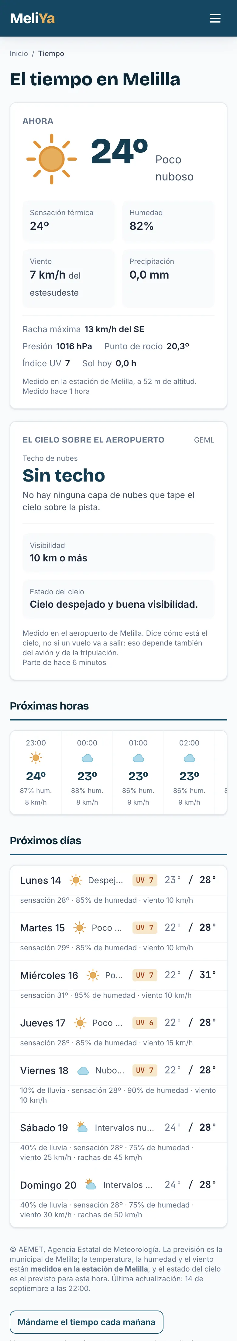 El tiempo