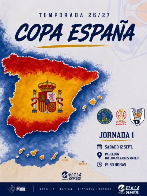 Imagen de la noticia: El Melilla Ciudad del Deporte debuta este sábado en la Copa España ante el CB Algeciras