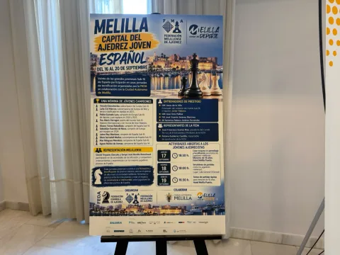 Imagen de la noticia: Jóvenes ajedrecistas de élite se concentran en Melilla hasta el domingo 20