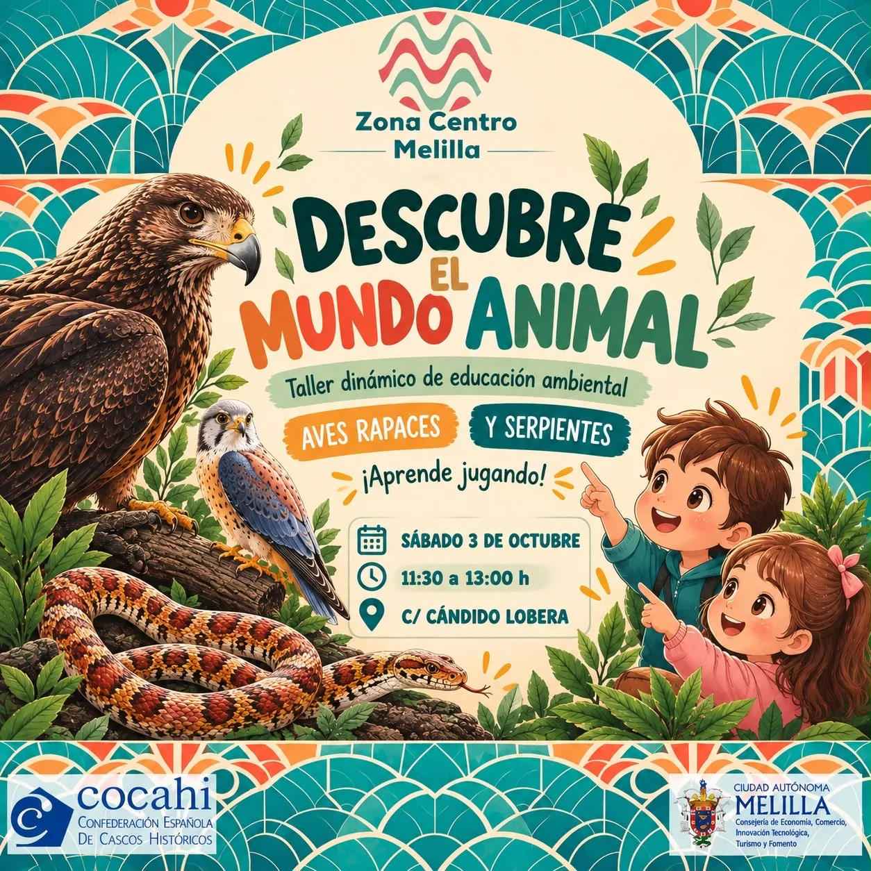Descubre el mundo animal: aves rapaces y serpientes