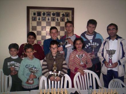 Ganadores del III Torneo de Ajedréz Escuela Municipal