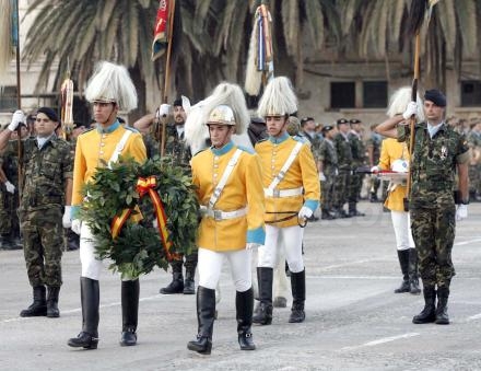El Regimiento Acorazado de Caballería Alcántara 10 celebró como mandan las ordenanzas la f...