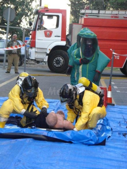 Los bomberos de Melilla se entrenan