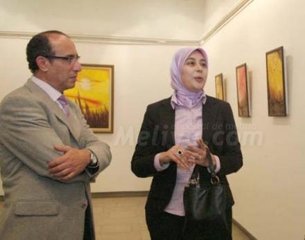 La cultura amazight está perfecta y artísticamente representada en la sala Victorio Manchó...