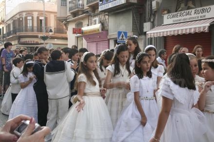 Los havales melillenses que recibieron su Primera Comunión fueron los protagonistas del Co...