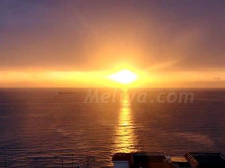 Así de hermosa amanece Melilla y su Mediterráneo con la cámara de Paco Rubio