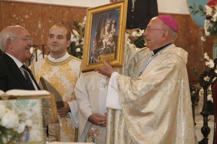 Don Antonio Soto, obispo emérito de Málaga y Melilla, ofreció su corazón a la Virgen de la...