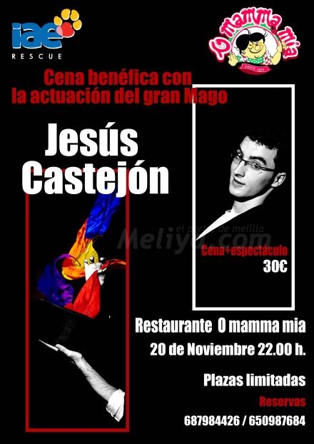 ¿Es que se va usted a perder la actuación de Jesús Castejó el próximo sábado en O' Mamma M...