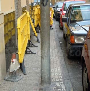 'Uno de Melilla' nos hace llegar esta fotografía de la calle de López Moreno