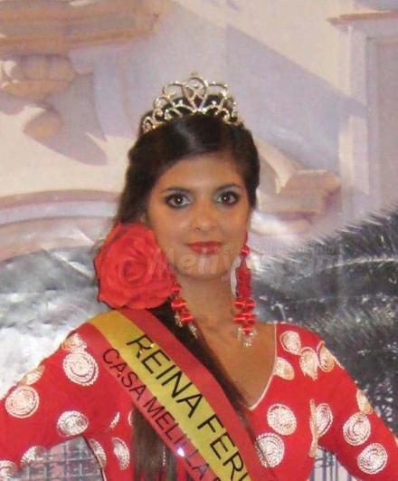 Bellísima es la Reina de la Casa de Melilla en Málaga y se llama Carmen Victoria Guerrero...
