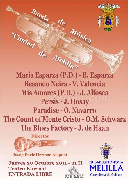 La Banda de Música 'Ciudad de Melilla' arranca su serie de conciertos mañana en el Teatro...