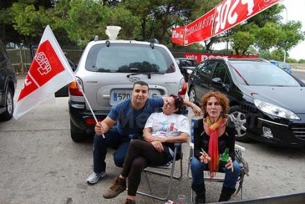Se inicia la recta final de la campaña del "=N y los socialistas lo hacen pasando un día e...