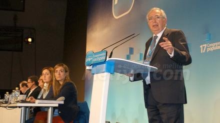 El presidente de Meluilla, Juan José Imbroda, ya tiene protagonismo en el Congreso del PP...