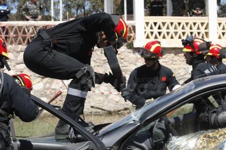 140 efectivos de la UME se han desplazado a Melilla para participar en un gran simulacro