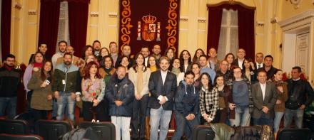 Con motivo del patrón de los periodistas la prensa de Melilla se hizo una foto de familia.