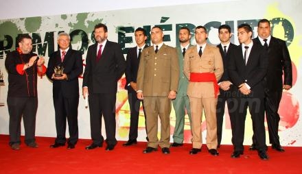 Los melillenses galardonados en los Premios Ejército 2013.
