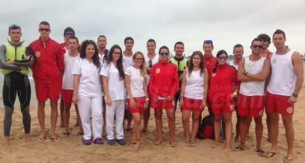 Los socorristas que trabajan en las playas de Melilla este verano.