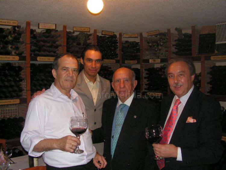 Benítez con Victorino Marín y Pedro Javier Cáceres