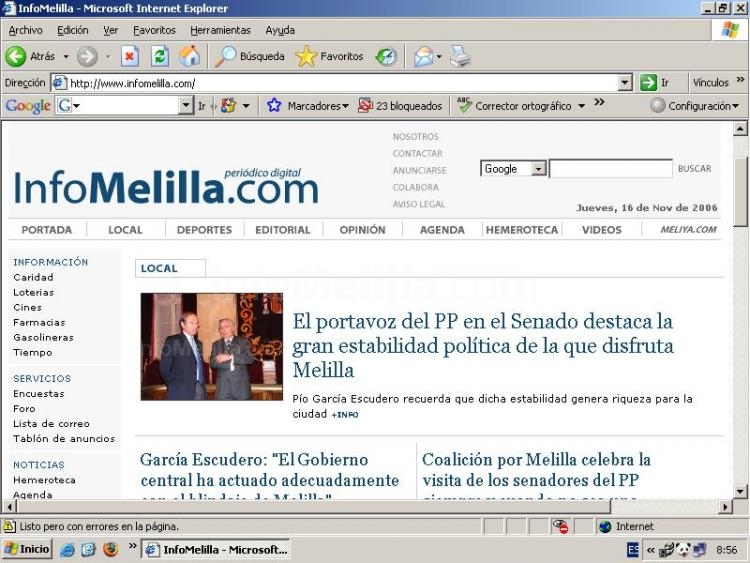 Portada de infomelilla.com