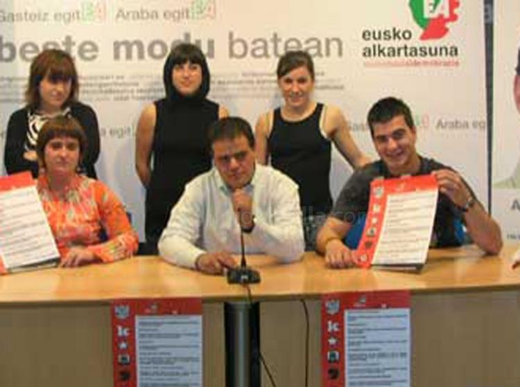 Juventudes de Eusko Alkartasuna piden a Zapatero que "entregue" Melilla y Ceuta a cambio de un referendum sobre el Sáhara