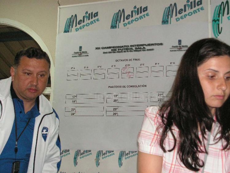 Panel donde se fueron anotando los resultados del sorteo