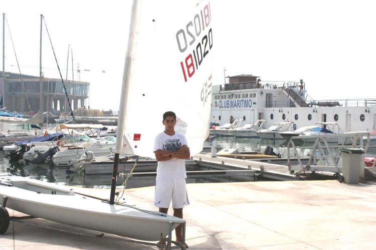 El melillense Yassir Mohamed en las instalaciones del RCM de Melilla