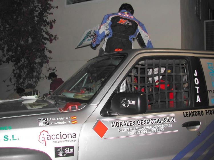 Vehículo de la escudería melillense