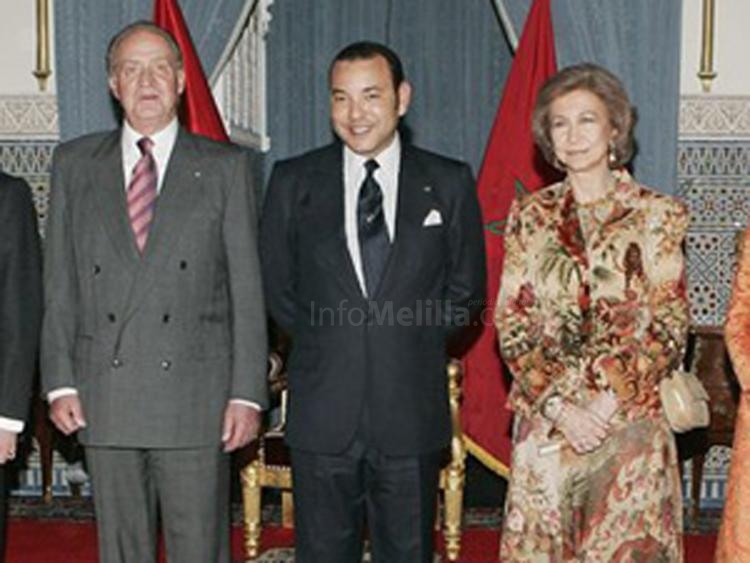 Mohamed VI con los Reyes de España