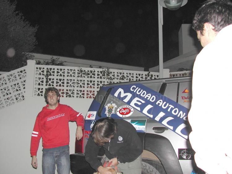 Miembros de la escudería melillense