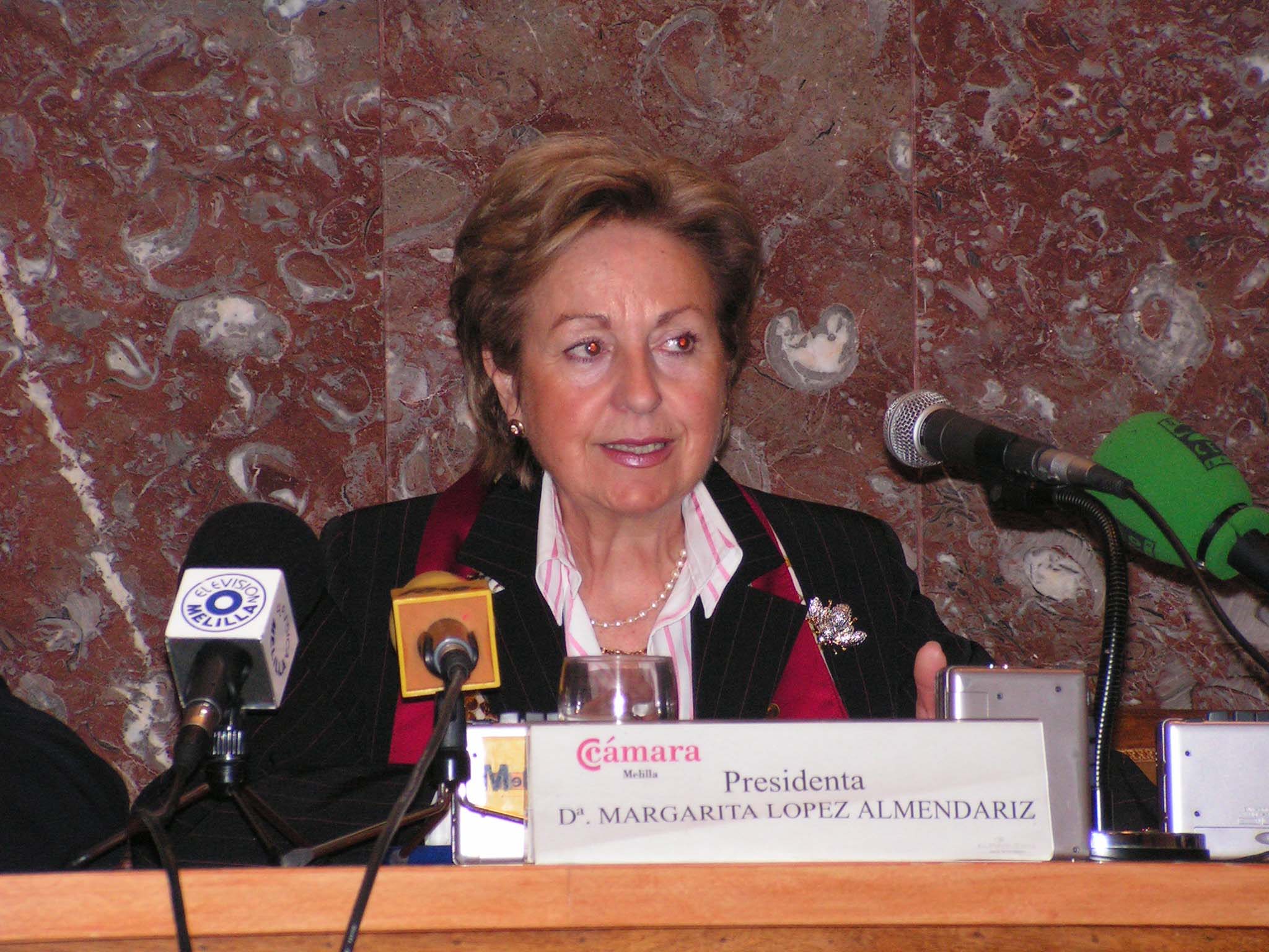 Margarita López Almendáriz, presidenta de la Confederación de Empresarios de Melilla