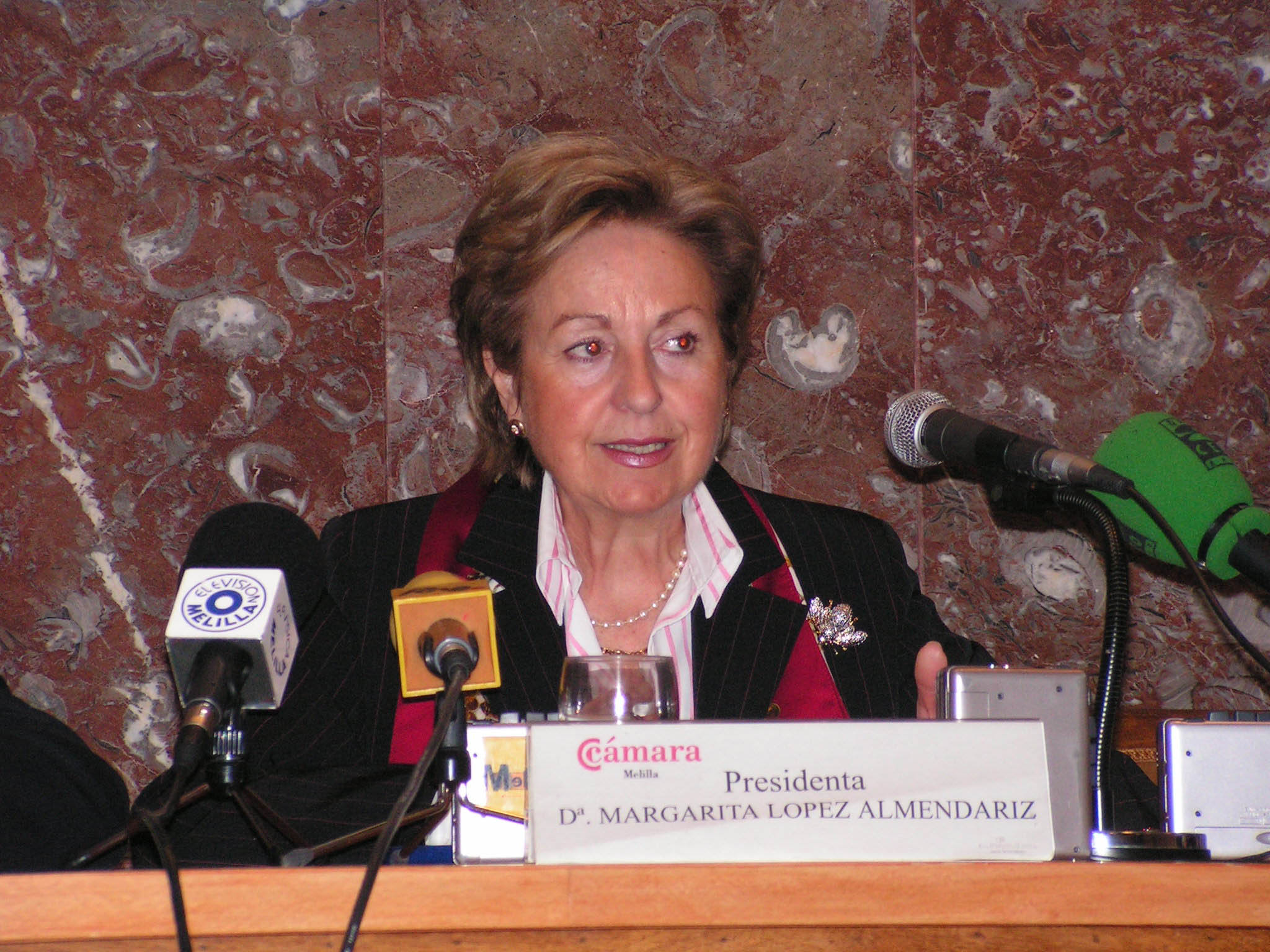 Margarita López Almendáriz, presidenta de la Cámara de Comercio
