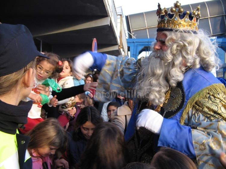 El Rey Melchor durante la cabalgata del pasado año