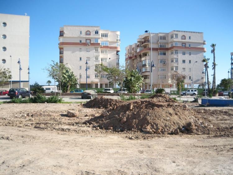Explanada de San Lorenzo en obras