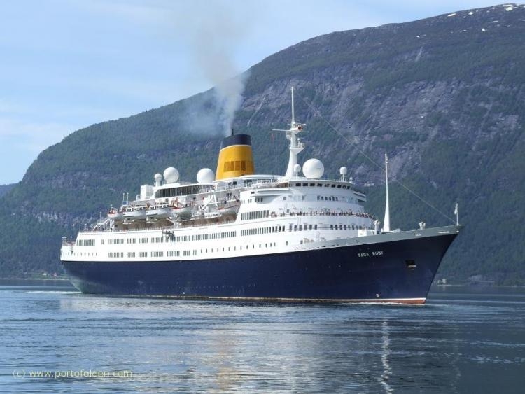 El crucero "Saga Ruby" llegará mañana jueves a Melilla con 1.000 pasajeros a bordo