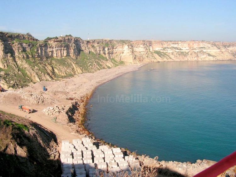 Las obras premitirán a los melillenses contar con una nueva playa abierta al mar