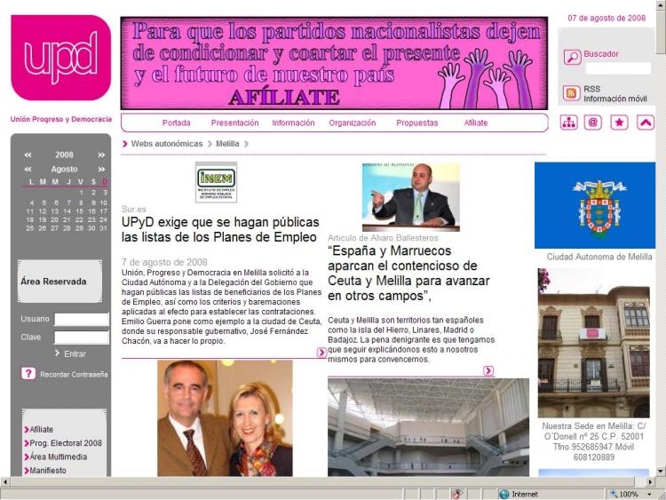 UPyD sigue apostando por las nuevas nuevas tecnologías y destaca la eficacia de su web frente a las de PP y PSOE