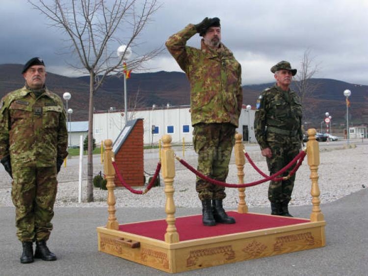 a festividad de las Patronas del Arma de Artillería, Santa Barbara y de Infantería, La Inmaculada Concepción se celebran conjuntamenta en Istok (Kosov