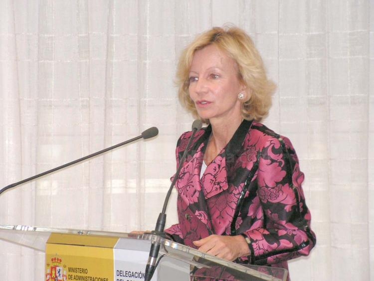 Elena Salgado, ministra de Administraciones Públicas