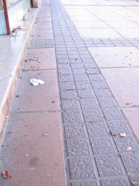 Comerciantes del centro se quejan de la falta de limpieza en sus aceras