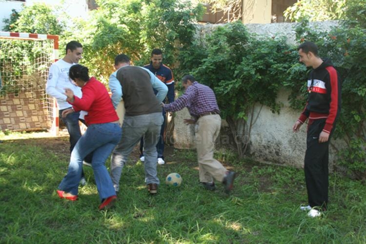 En pleno partidillo