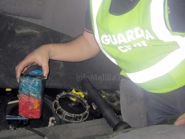 Detenidas seis personas e incautados unos 27 kilos de droga en tres operaciones llevadas a cabo por la Guardia Civil en Melilla