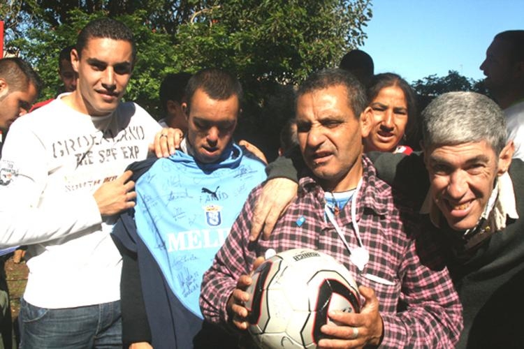 Con Omartio, los internos del "Gamez Moron" a lo grande