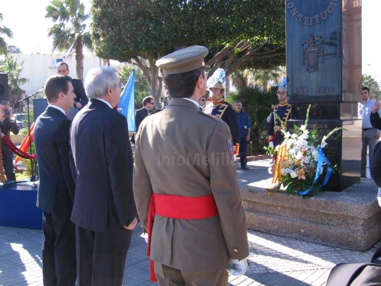 Melilla celebra los 30 años de la Constitución Española recordando el éxito logrado en 1978 y abogando por la unidad frente a ETA
