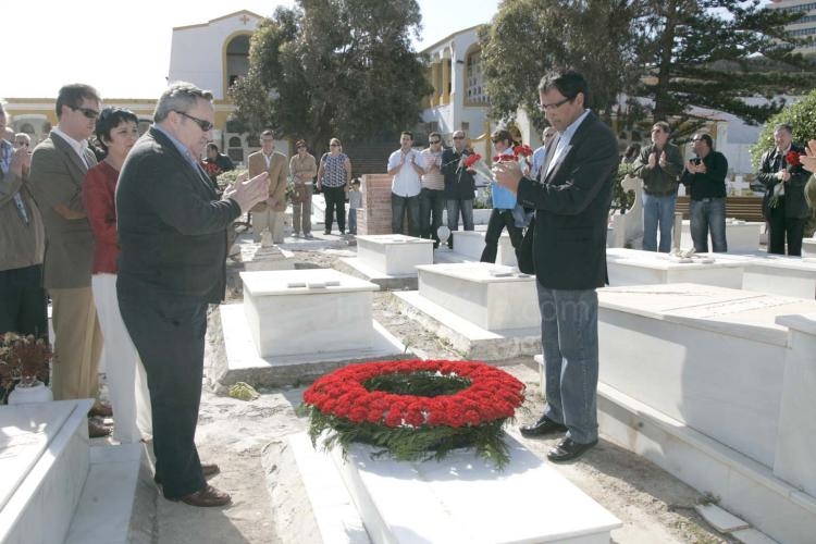 El PSOE rinde un homenaje especial a Antonio Díez, el último alcalde democrático y socialista de Melilla en 1936, en el 1º de Mayo
