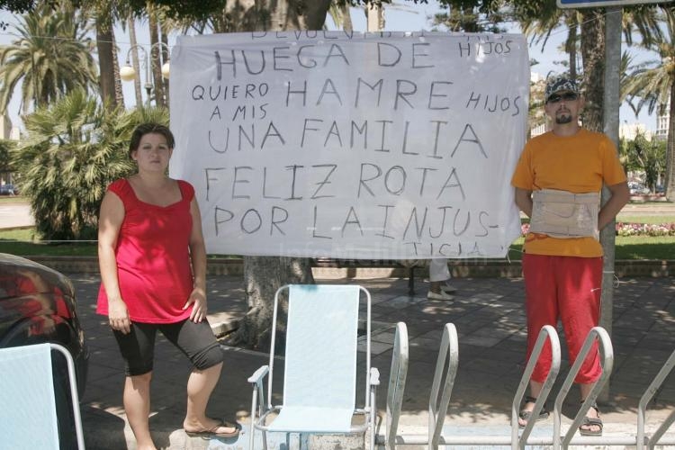 Un militar de Melilla, en huelga de hambre para pedir que le devuelvan a sus dos hijos