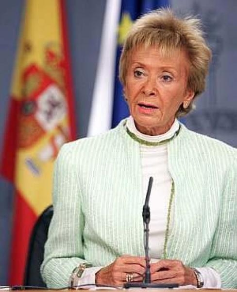 María Teresa Fernández de la Vega, vicepresidenta del Gobierno central