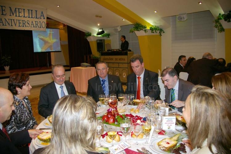La Casa de Melilla en Málaga celebró su XXXVII Aniversario con una cena de gala en la Residencia Militar 'Teniente General Castañón de Mena'